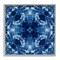 Stupell Industries Blue Mirrored Symmetry Framed Giclee Wall Art Design by El Perkin